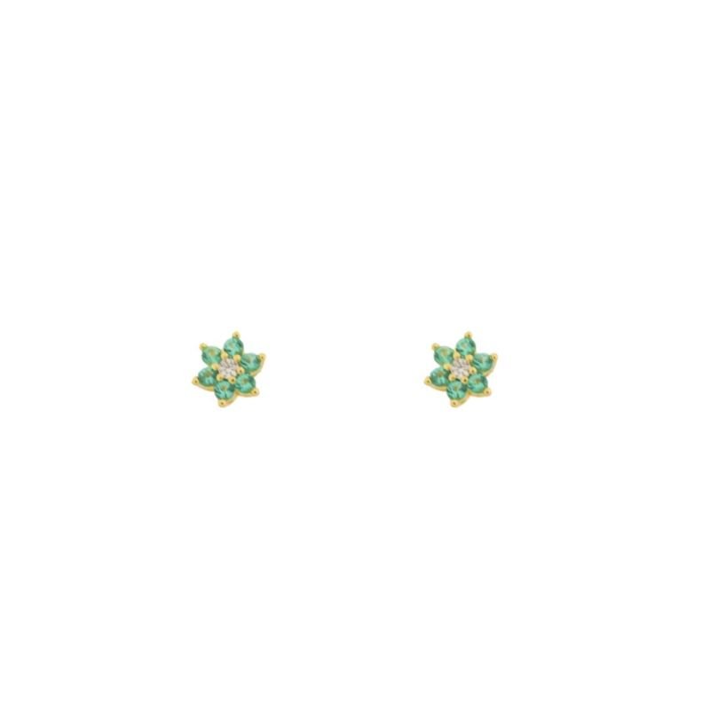 BRINCO FLOR ZIRCONIAS - P