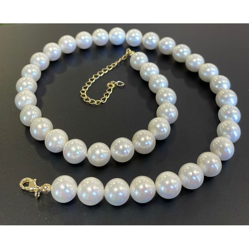 COLAR PEROLA SHELL 10MM
