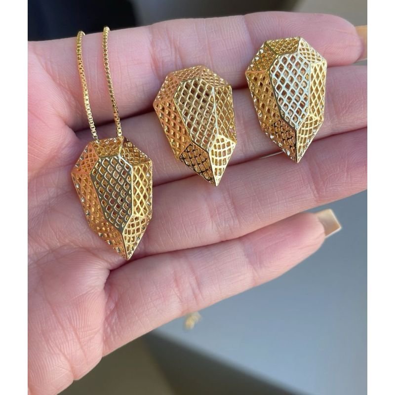 GARGANTILHA GOTA GEOMETRICA