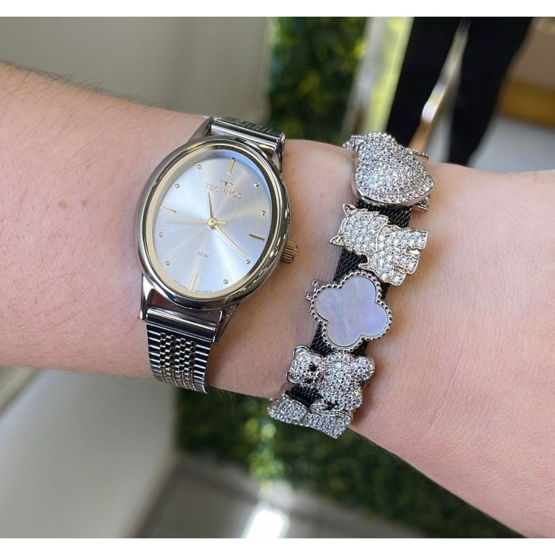 PINGENTE CLICK GATO CRAVEJADO RÓDIO